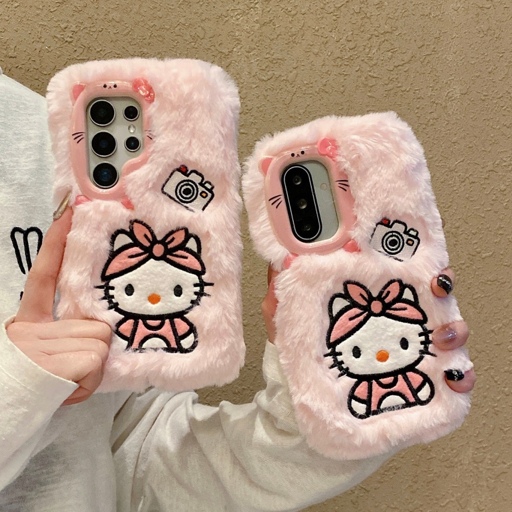 Cute 3D Camera Plush KT Phone  - Phone Cases That Cover The Camera のレビューと価格