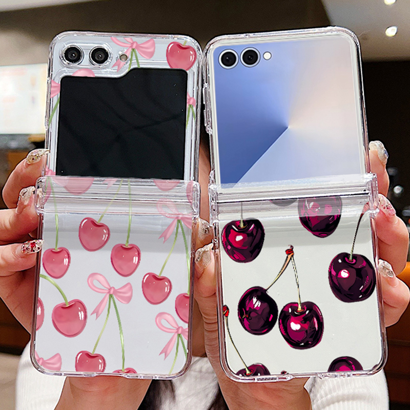 Pink Cherry Printed Phone Case - Phone Cases Z Flip 6 のレビューと価格