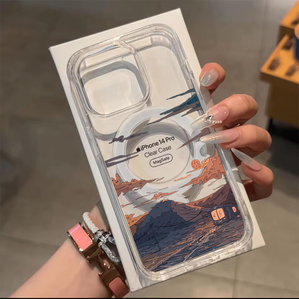 Sunset Pattern Fashion Phone C - Phone Cases With Magsafe のレビューと価格