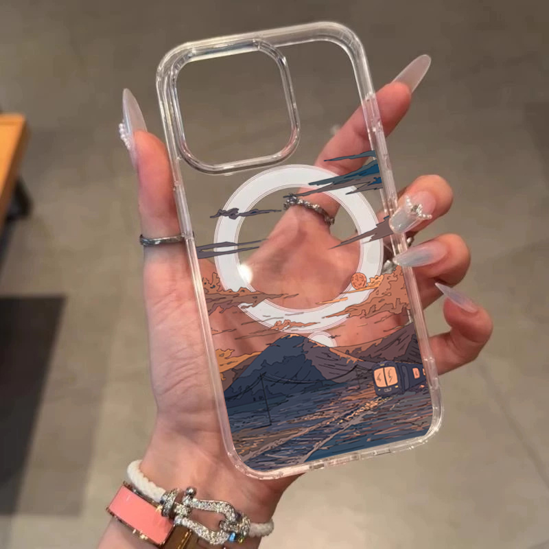Sunset Pattern Fashion Phone C - Phone Cases With Magsafe のレビューと価格