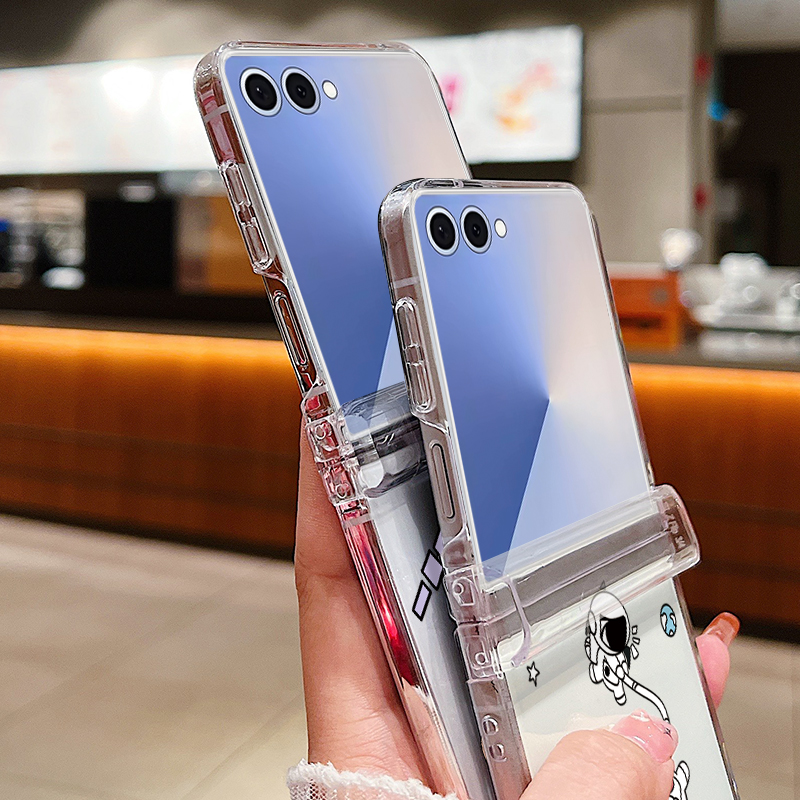 Astronauts Pattern Folding Pho - Phone Cases Z Flip 6 のレビューと価格