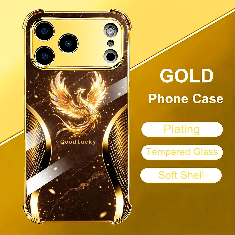 Stylish Golden Phoenix glass p - Phone Cases Rhode のレビューと価格