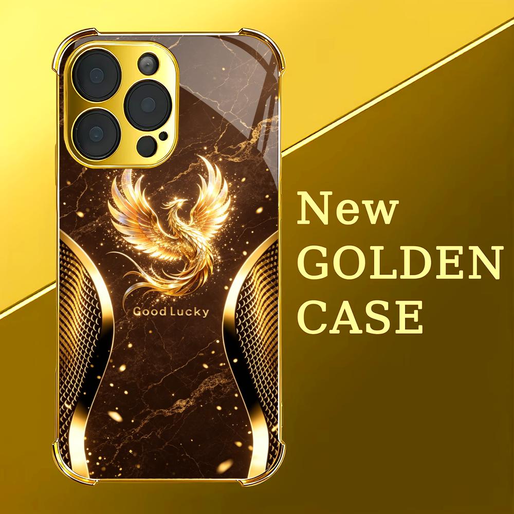 Stylish Golden Phoenix glass p - Phone Cases Rhode のレビューと価格