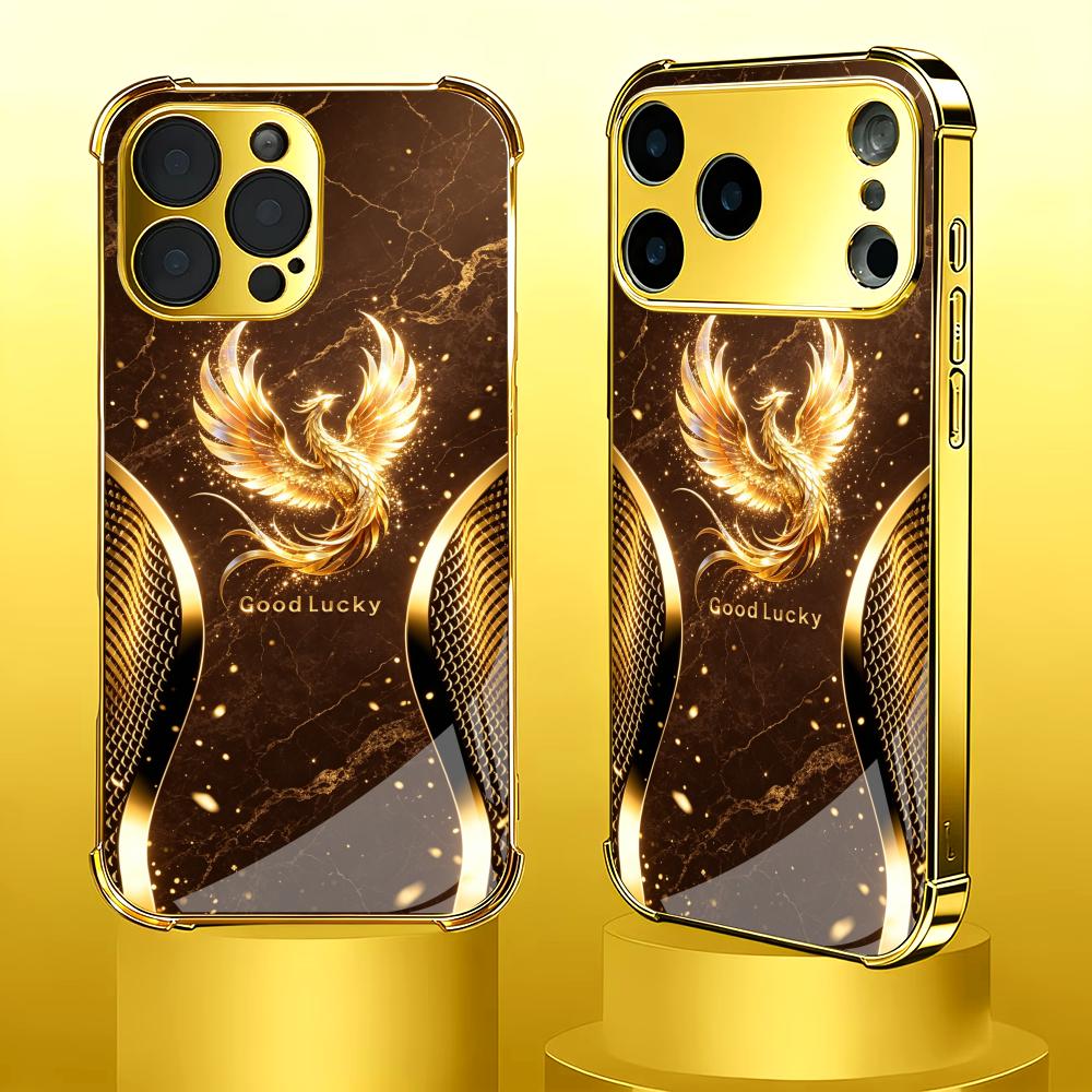 Stylish Golden Phoenix glass p - Phone Cases Rhode のレビューと価格