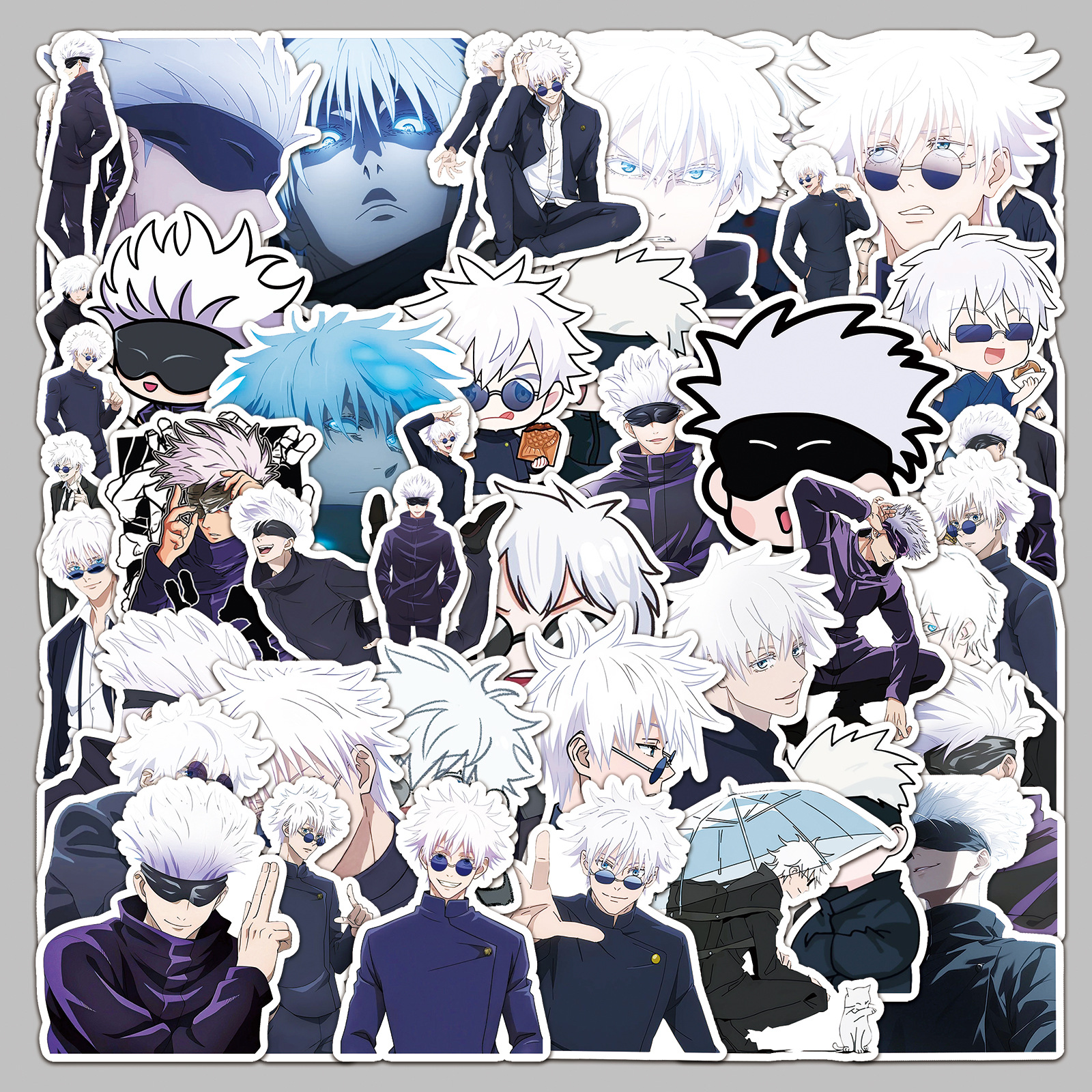 50pcs Gojo Satoru Stickers, Ju - Phone Cases Jujutsu Kaisen のレビューと価格
