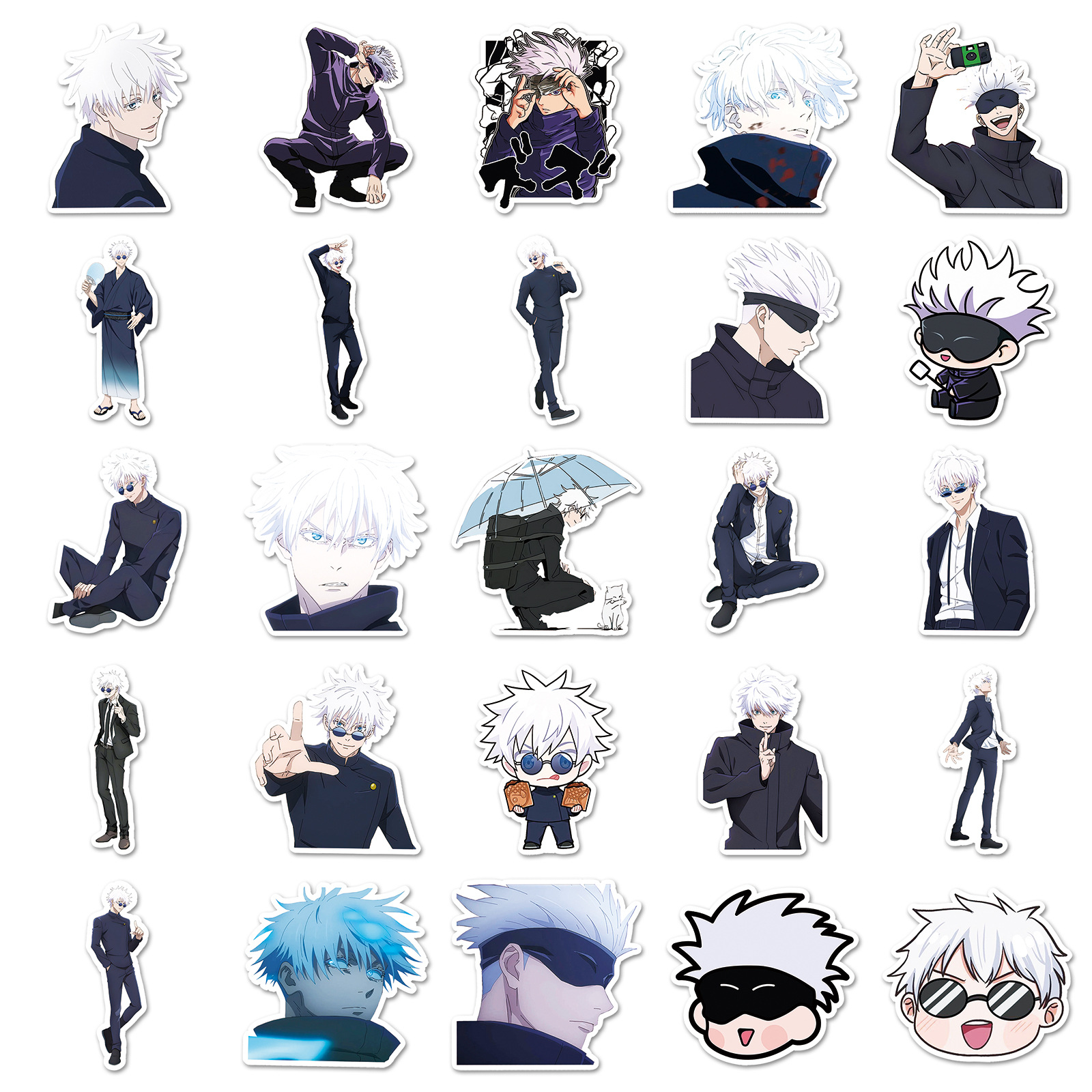 50pcs Gojo Satoru Stickers, Ju - Phone Cases Jujutsu Kaisen のレビューと価格