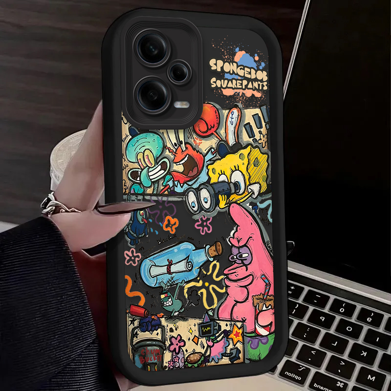 SpongeBob Dolls Shockproof Pho - Phone Cases Redmi のレビューと価格