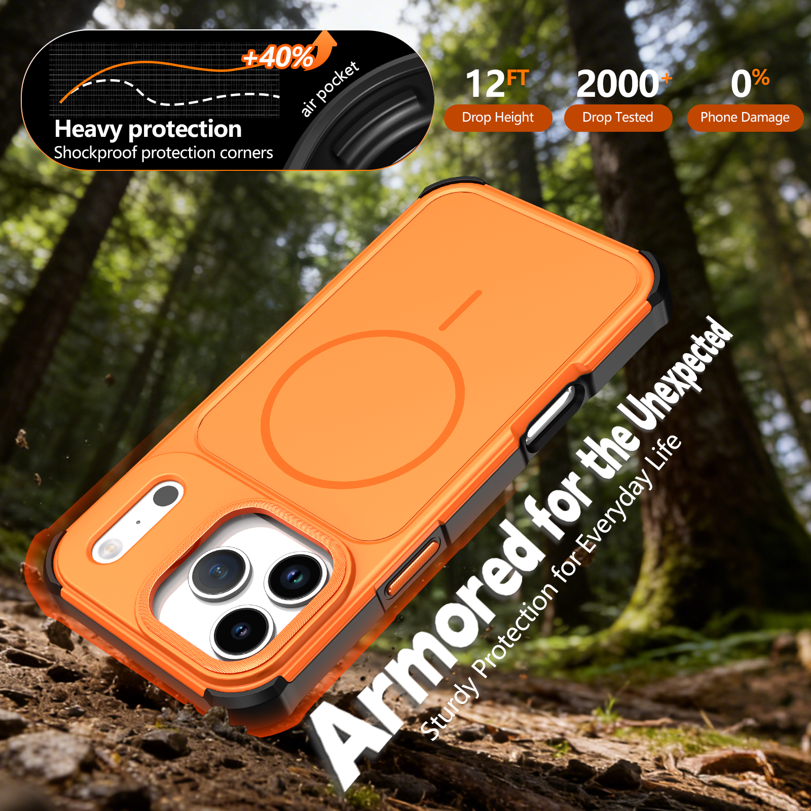 N52 Strong Magnetic Armor Phon - Rugged Armor Case のレビューと価格