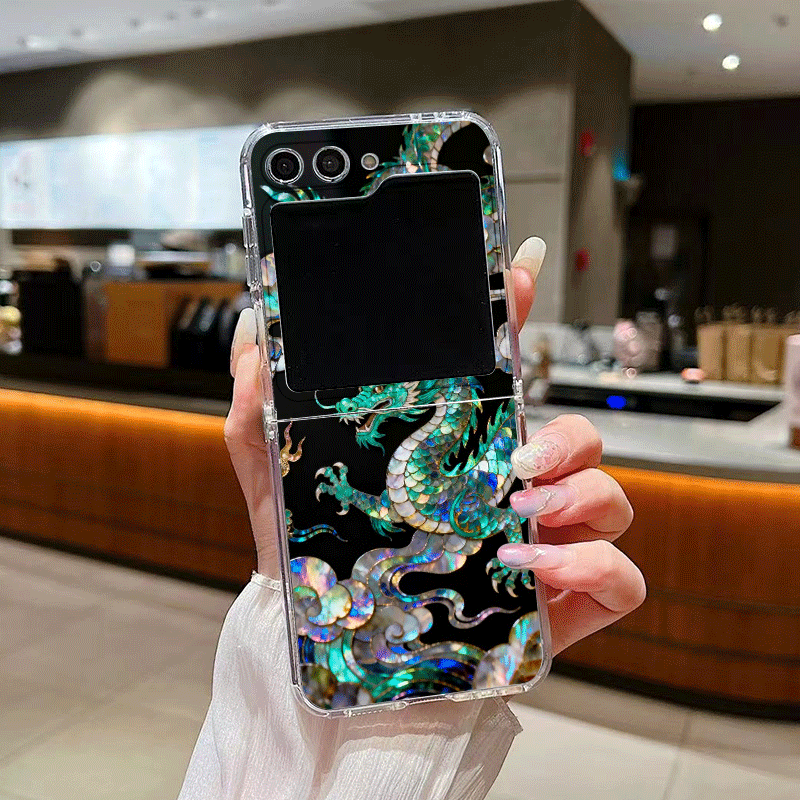 Stylish Tiger Dragon Marble Te - Phone Cases Z Flip 6 のレビューと価格