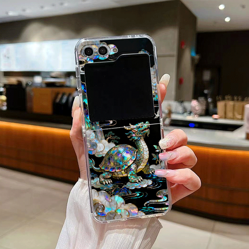 Stylish Tiger Dragon Marble Te - Phone Cases Z Flip 6 のレビューと価格