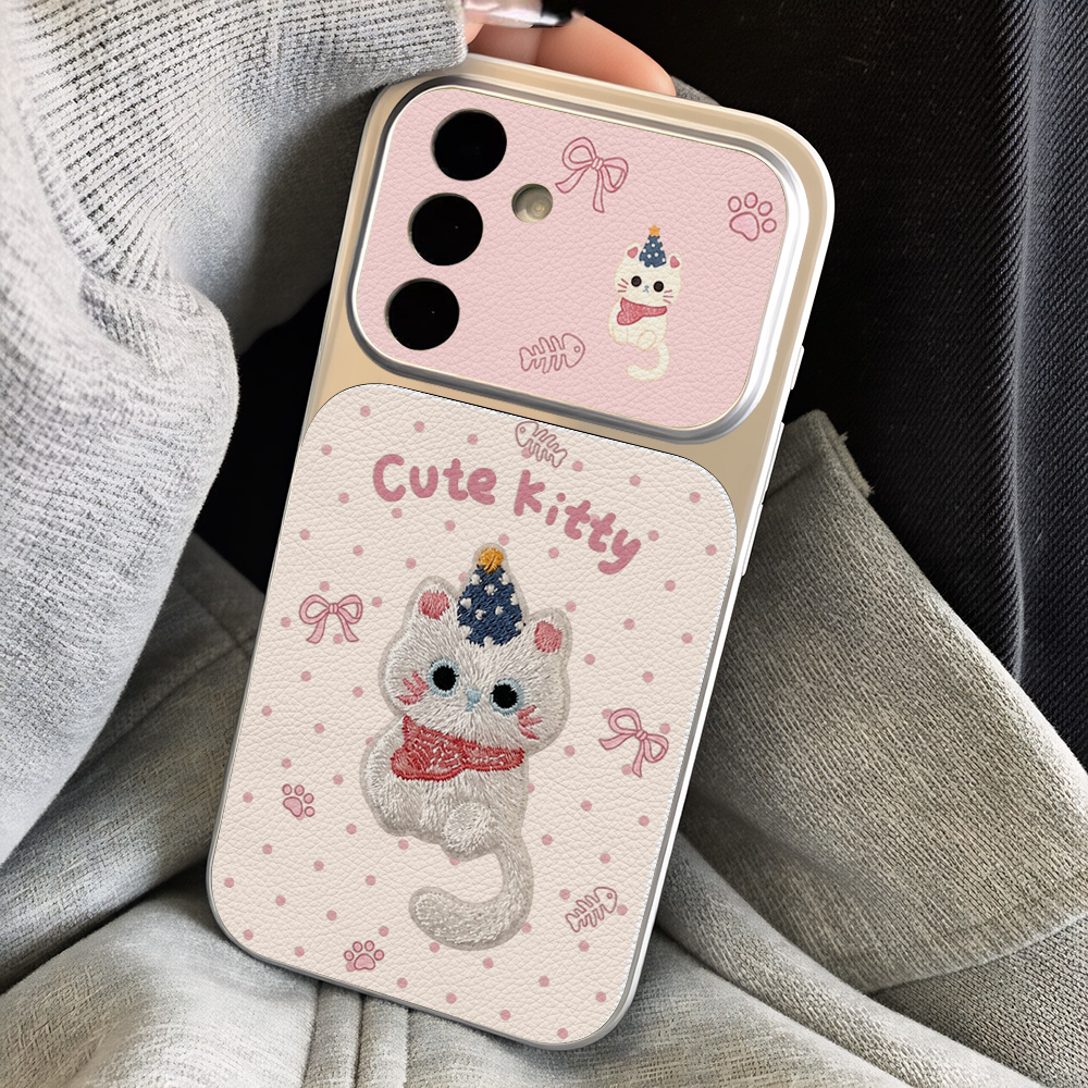 Cute Kitty Leather Lanyard Cas - Phone Cases That Cover The Camera のレビューと価格
