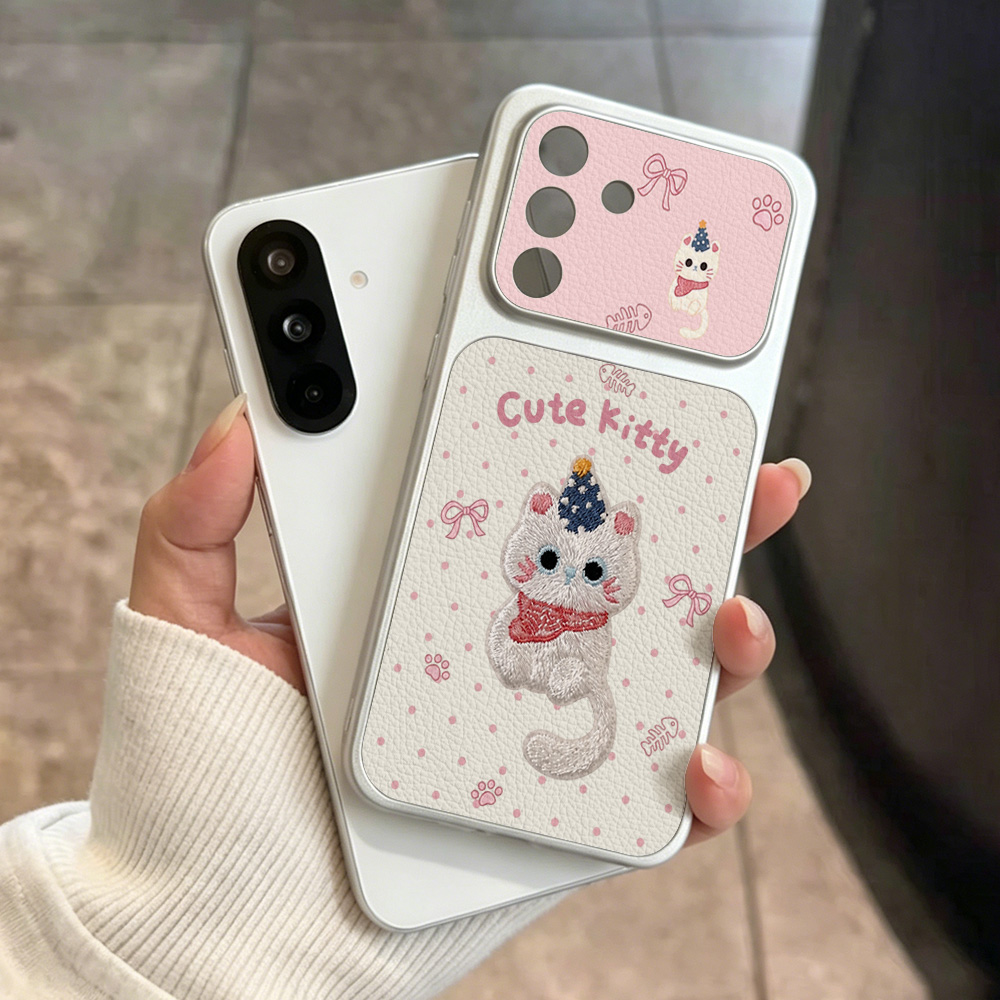 Cute Kitty Leather Lanyard Cas - Phone Cases That Cover The Camera のレビューと価格