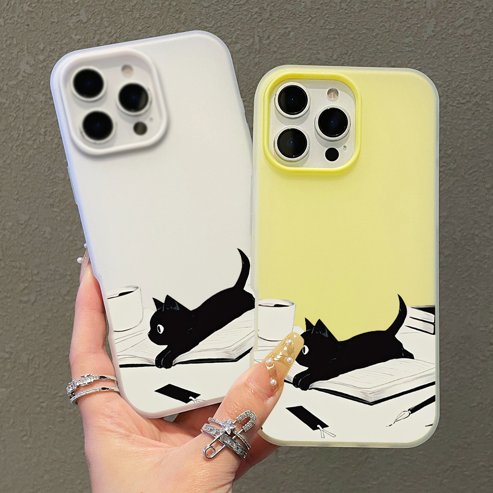 INS Cute Kitty Read Book Phone - Phone Cases Redmi のレビューと価格