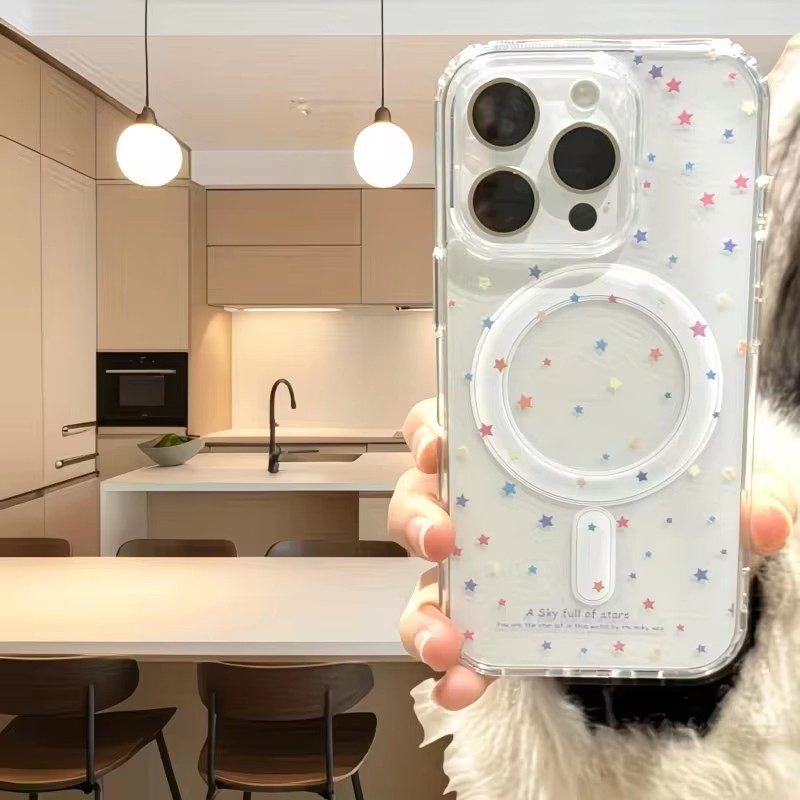 Little Star Pattern Phone Case - Phone Cases With Magsafe のレビューと価格