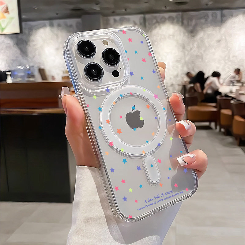 Little Star Pattern Phone Case - Phone Cases With Magsafe のレビューと価格