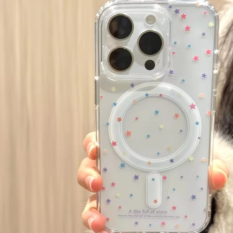 Little Star Pattern Phone Case - Phone Cases With Magsafe のレビューと価格