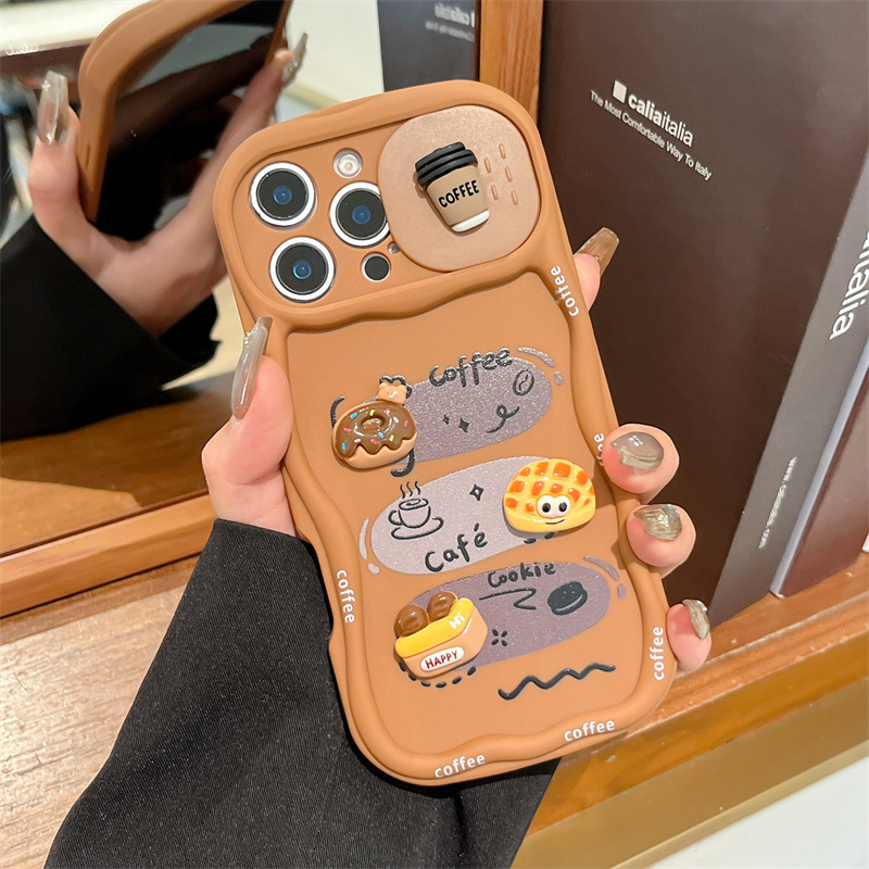 3D Cartoon Bread With Wrist St - Phone Cases That Cover The Camera のレビューと価格