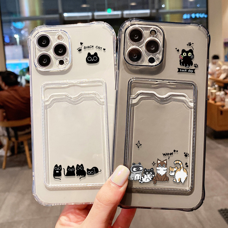 Cute Black Cat Phone Case For  - Phone Cases Holder のレビューと価格