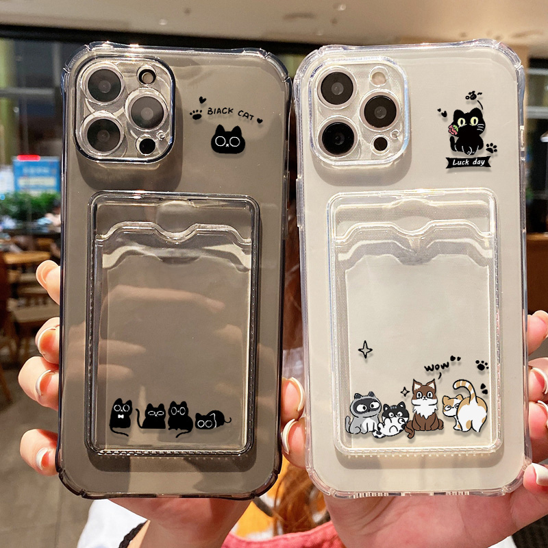 Cute Black Cat Phone Case For  - Phone Cases Holder のレビューと価格
