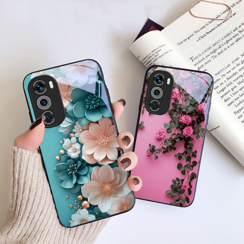 Purple tulip pattern For Motor - Phone Cases Motorola のレビューと価格
