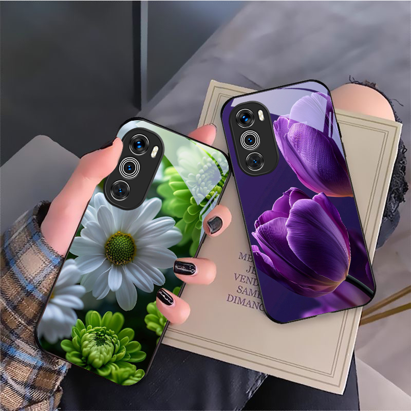 Purple tulip pattern For Motor - Phone Cases Motorola のレビューと価格