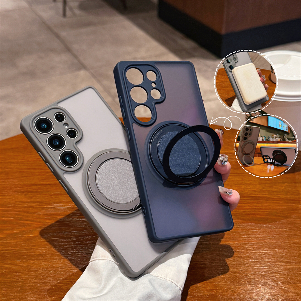 360° Rotating Stand Magnetic C - Rugged Armor Case のレビューと価格