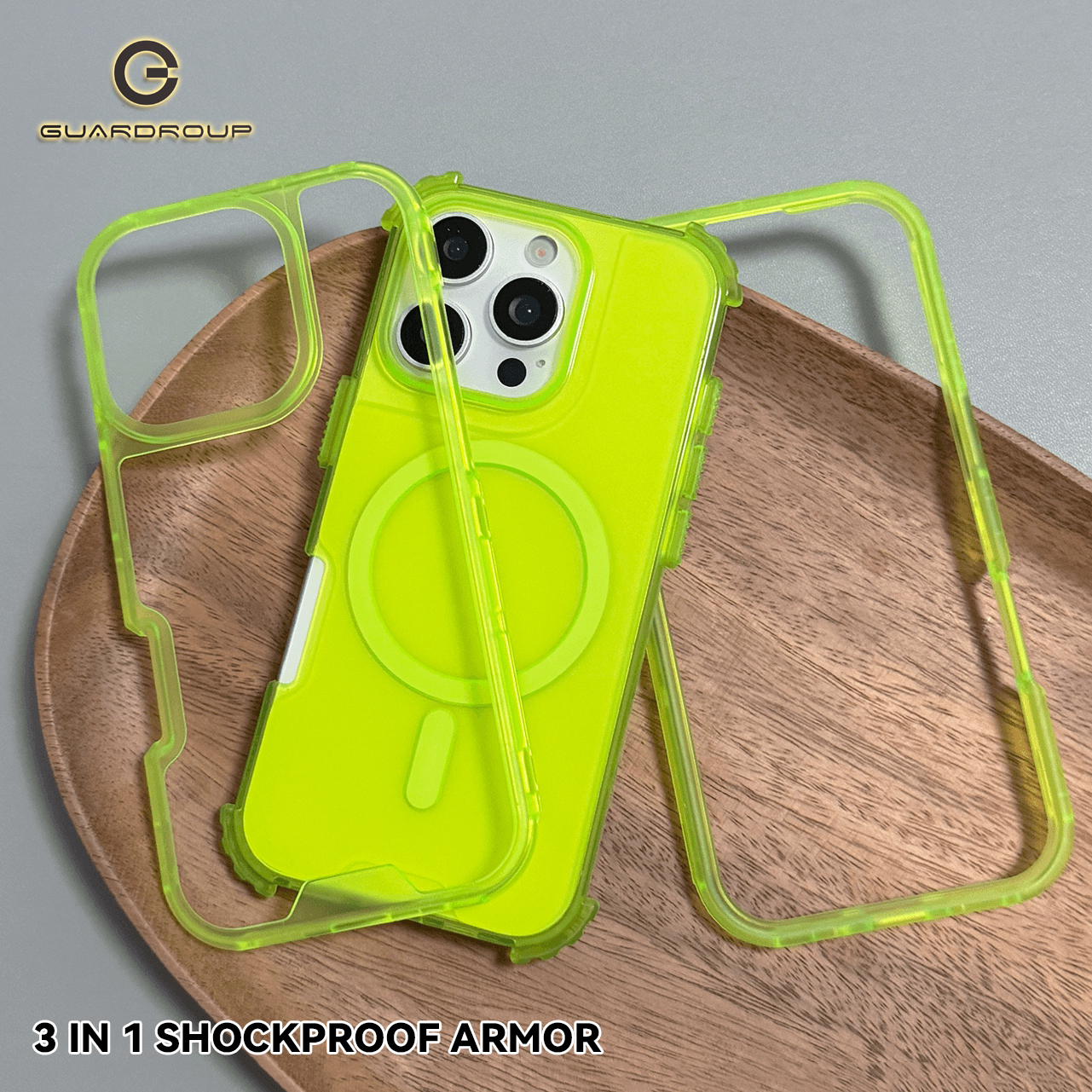 Magnetic 3 in 1 Neon Color Hea - Rugged Armor Case のレビューと価格