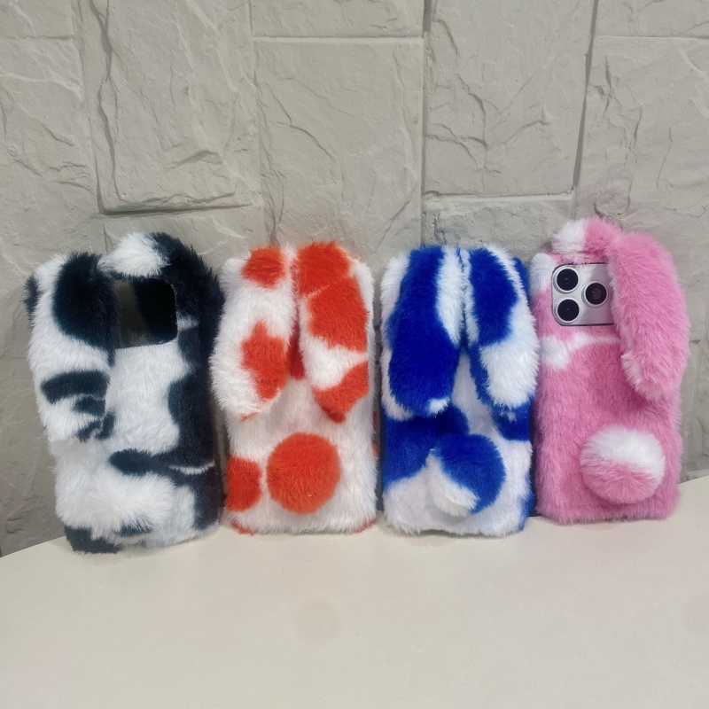 Cute Rabbit Design Fluffy Phon - Phone Cases Iphone 13 のレビューと価格