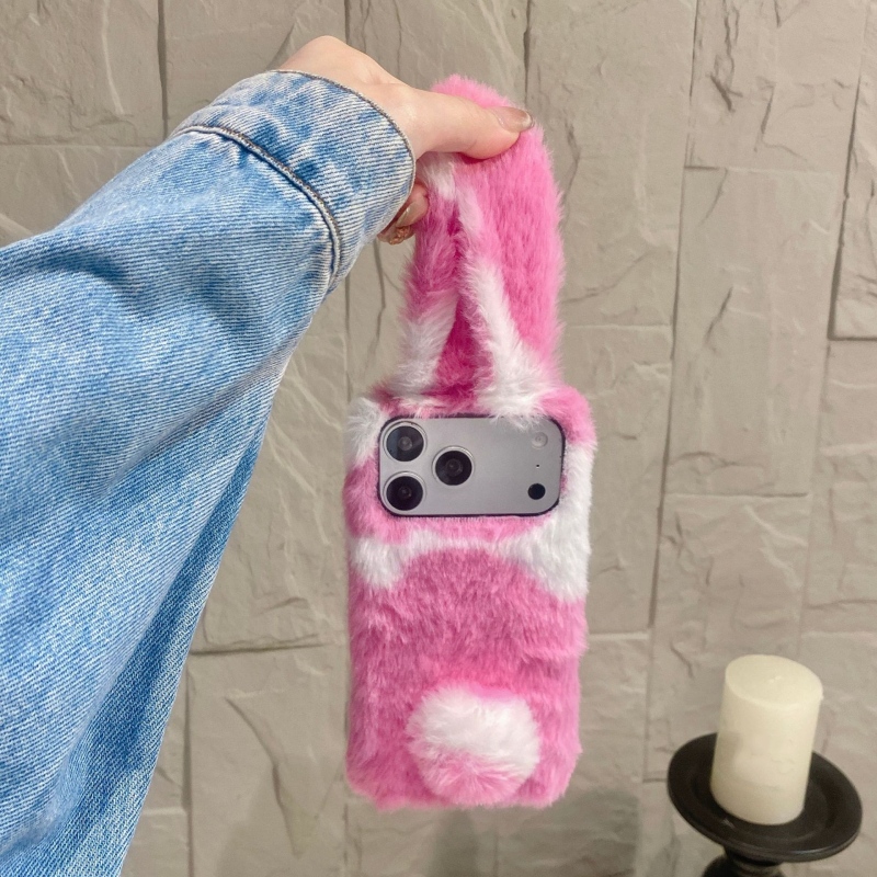 Cute Rabbit Design Fluffy Phon - Phone Cases Iphone 13 のレビューと価格