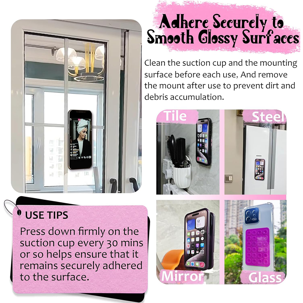 Silicone Suction Cup Phone Hol - Phone Cases Holder のレビューと価格