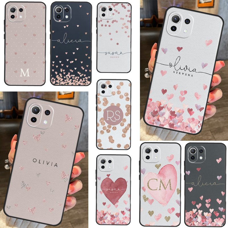 Custom Polka Heart Rose Gold M - Monogram Custom Case のレビューと価格