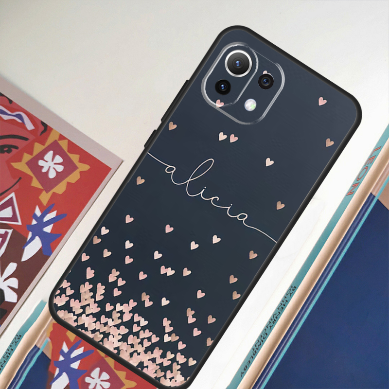 Custom Polka Heart Rose Gold M - Monogram Custom Case のレビューと価格