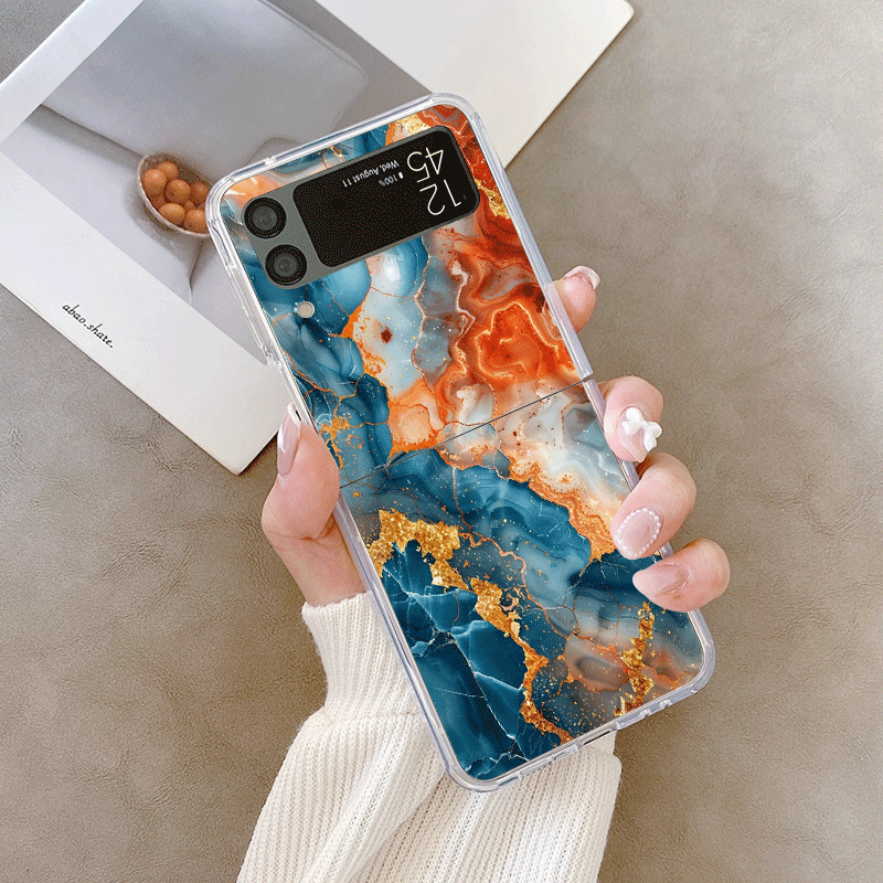 Artistic Colorful Marble Textu - Phone Cases Z Flip 6 のレビューと価格